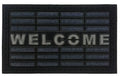 18'' X 30'' Gray Synthetic Fiber Abstract Outdoor Door Mat
