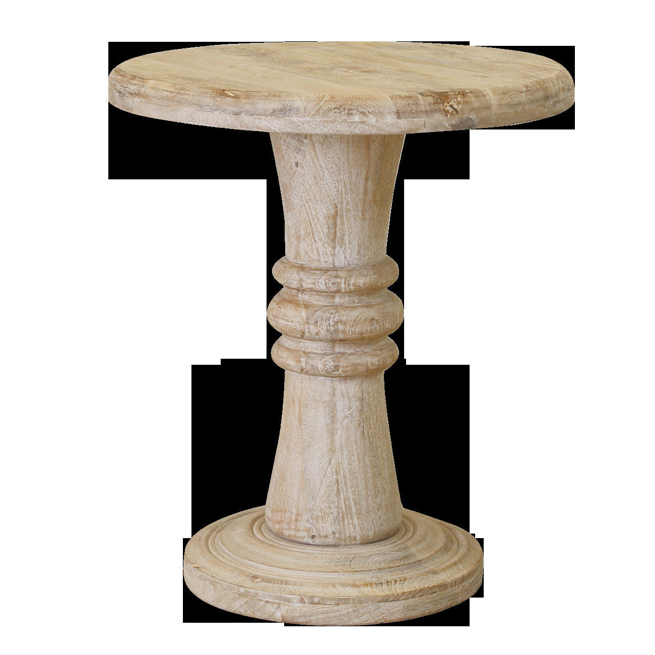28'' Brown Solid Wood End Table