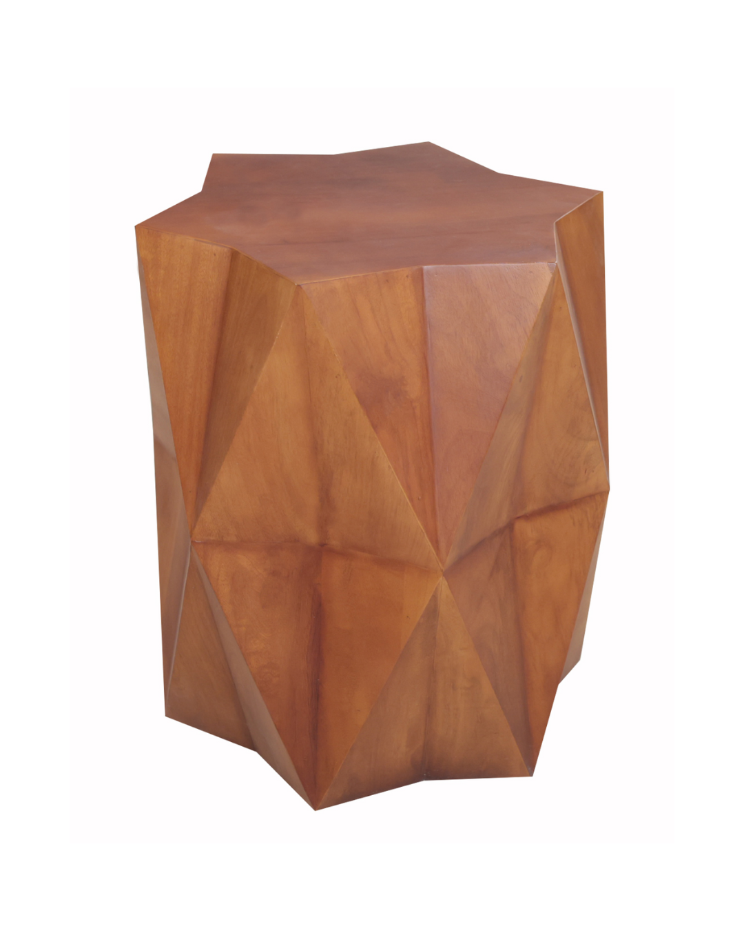 24'' Brown Solid Wood End Table