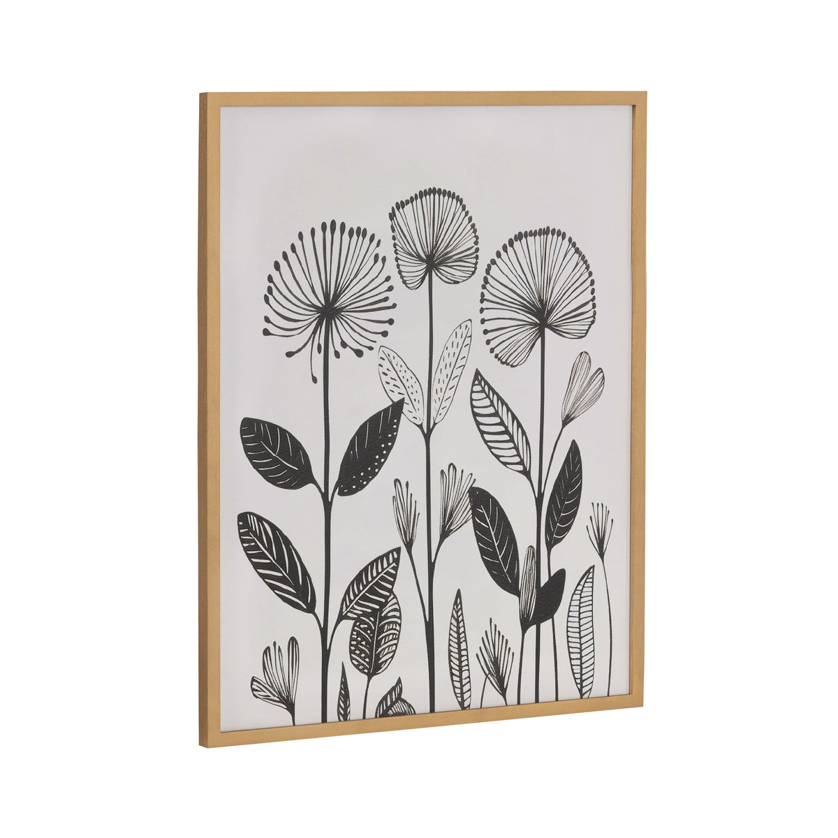 Gallery Simple Modern Linocut Botanicals Print by The Creative Bunch Studio