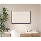 Framed Fabric Pinboard Linen Vintage Post Card Wall Organization