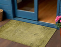 3' X 5' Gold Brown And Wheat Oriental Washable Indoor Outdoor Area Rug