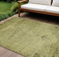 10' X 14' Khaki Brown And Taupe Oriental Washable Indoor Outdoor Area Rug