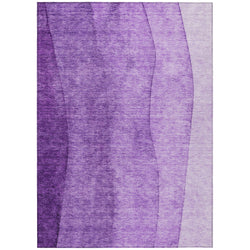 10' X 14' Purple And Lavender Ombre Washable Indoor Outdoor Area Rug