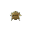 Chair w/1 Pillow, Antique Pearl & Butterscotch PU