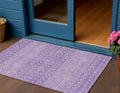3' X 5' Lavender And Purple Tribal Washable Indoor Outdoor Area Rug
