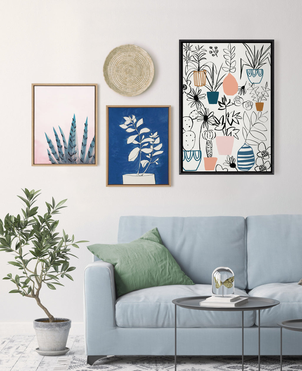 Sylvie Night Blooms Framed Canvas by Teju Reval