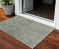3' X 5' Fern Green And Gray Southwestern Washable Indoor Outdoor Area Rug