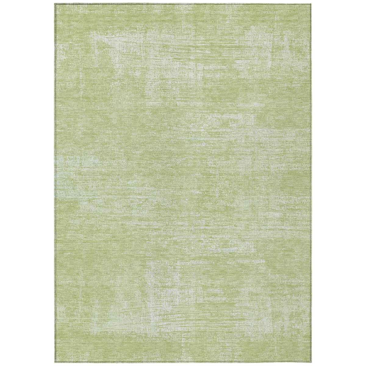 5' X 8' Sage Artichoke Green And Mint Green Abstract Washable Indoor Outdoor Area Rug