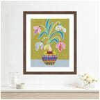 Framed Art Snowdrops the January Birth Flower by Rachel Lee