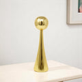 12'' Gold Stainless Steel Tabletop Taper Candlestick