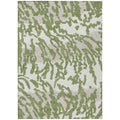 10' X 14' Green Gray And Ivory Animal Print Washable Indoor Outdoor Area Rug