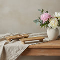 Set of Two Natural Solid Wood Riser Trinket Trays