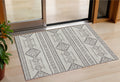 3' X 5' Beige And Brown Southwestern Washable Indoor Outdoor Area Rug