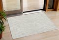 3' X 5' Ivory And Beige Tribal Washable Indoor Outdoor Area Rug