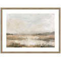 Neutral Abstract Landscape by The Creative Bunch Studio Framed Wall Art Print