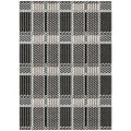 5' X 8' Black Gray And Brown Plaid Washable Indoor Outdoor Area Rug