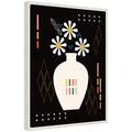 Sylvie Black Vase Framed Canvas by Amber Leaders