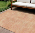 10' X 14' Peach Washable Indoor Outdoor Area Rug