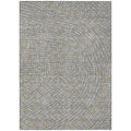 5' X 8' Gray Gold And Ivory Polka Dot Washable Indoor Outdoor Area Rug