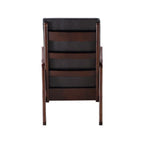 Acme Raina Faux Leather Upholstered Rocking Chair in Dark Brown and Espresso