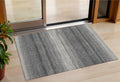3' X 5' Gray And Charcoal Abstract Washable Indoor Outdoor Area Rug