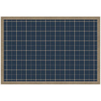 Framed Fabric Pinboard Navy Blue Plaid Wall Organization