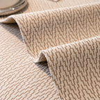 Non-Slip Couch Cover with Gold Trim, Sofa Slipcover for Sectional & Loveseat