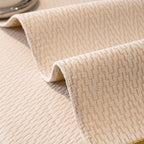 Non-Slip Couch Cover with Gold Trim, Sofa Slipcover for Sectional & Loveseat