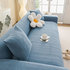 High Stretch Herringbone Textured Slipcover for Standard & L-Shaped Sectional Couches