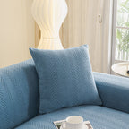 High Stretch Herringbone Textured Slipcover for Standard & L-Shaped Sectional Couches