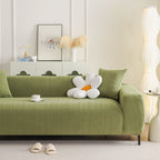 High Stretch Herringbone Textured Slipcover for Standard & L-Shaped Sectional Couches