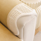 Washable Sofa Throw Pad, Non-Slip Sofa Mat Cozy Couch Slipcover with Soft Furry Trim