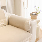 Washable Sofa Throw Pad, Non-Slip Sofa Mat Cozy Couch Slipcover with Soft Furry Trim