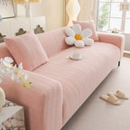 High Stretch Herringbone Textured Slipcover for Standard & L-Shaped Sectional Couches