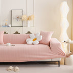 High Stretch Herringbone Textured Slipcover for Standard & L-Shaped Sectional Couches