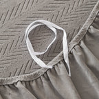 High Stretch Herringbone Textured Slipcover for Standard & L-Shaped Sectional Couches