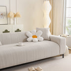 High Stretch Herringbone Textured Slipcover for Standard & L-Shaped Sectional Couches