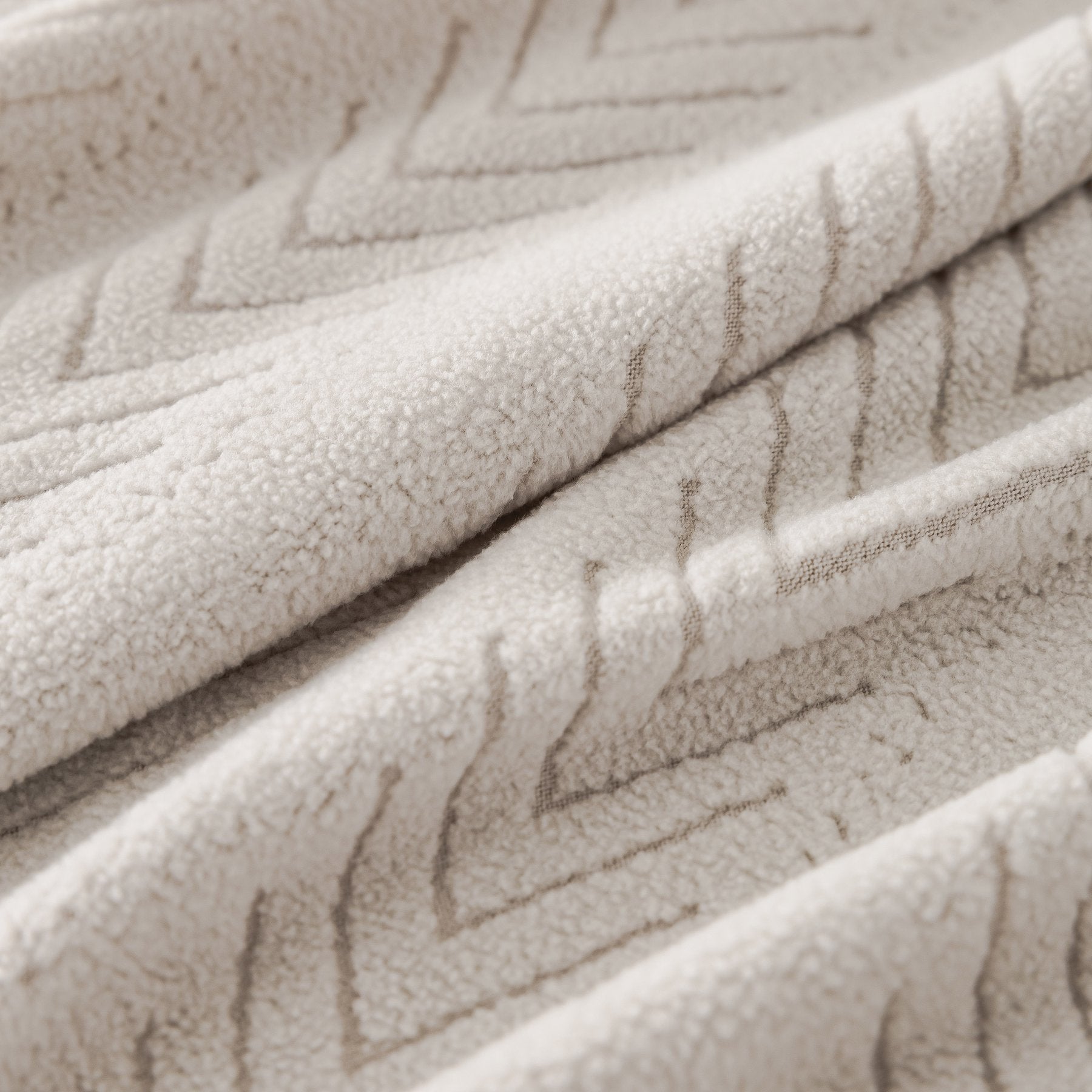 High Stretch Herringbone Textured Slipcover for Standard & L-Shaped Sectional Couches