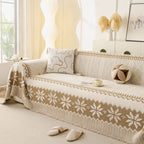 Thick Jacquard Couch Cover for Sectional Sofas, Cozy Washable Sofa Cover Throw Blanket