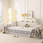 Thick Jacquard Couch Cover for Sectional Sofas, Cozy Washable Sofa Cover Throw Blanket