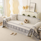Thick Jacquard Couch Cover for Sectional Sofas, Cozy Washable Sofa Cover Throw Blanket