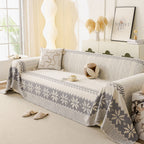 Thick Jacquard Couch Cover for Sectional Sofas, Cozy Washable Sofa Cover Throw Blanket