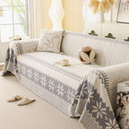 Thick Jacquard Couch Cover for Sectional Sofas, Cozy Washable Sofa Cover Throw Blanket
