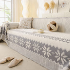 Thick Jacquard Couch Cover for Sectional Sofas, Cozy Washable Sofa Cover Throw Blanket