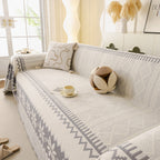 Thick Jacquard Couch Cover for Sectional Sofas, Cozy Washable Sofa Cover Throw Blanket