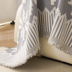 Thick Jacquard Couch Cover for Sectional Sofas, Cozy Washable Sofa Cover Throw Blanket