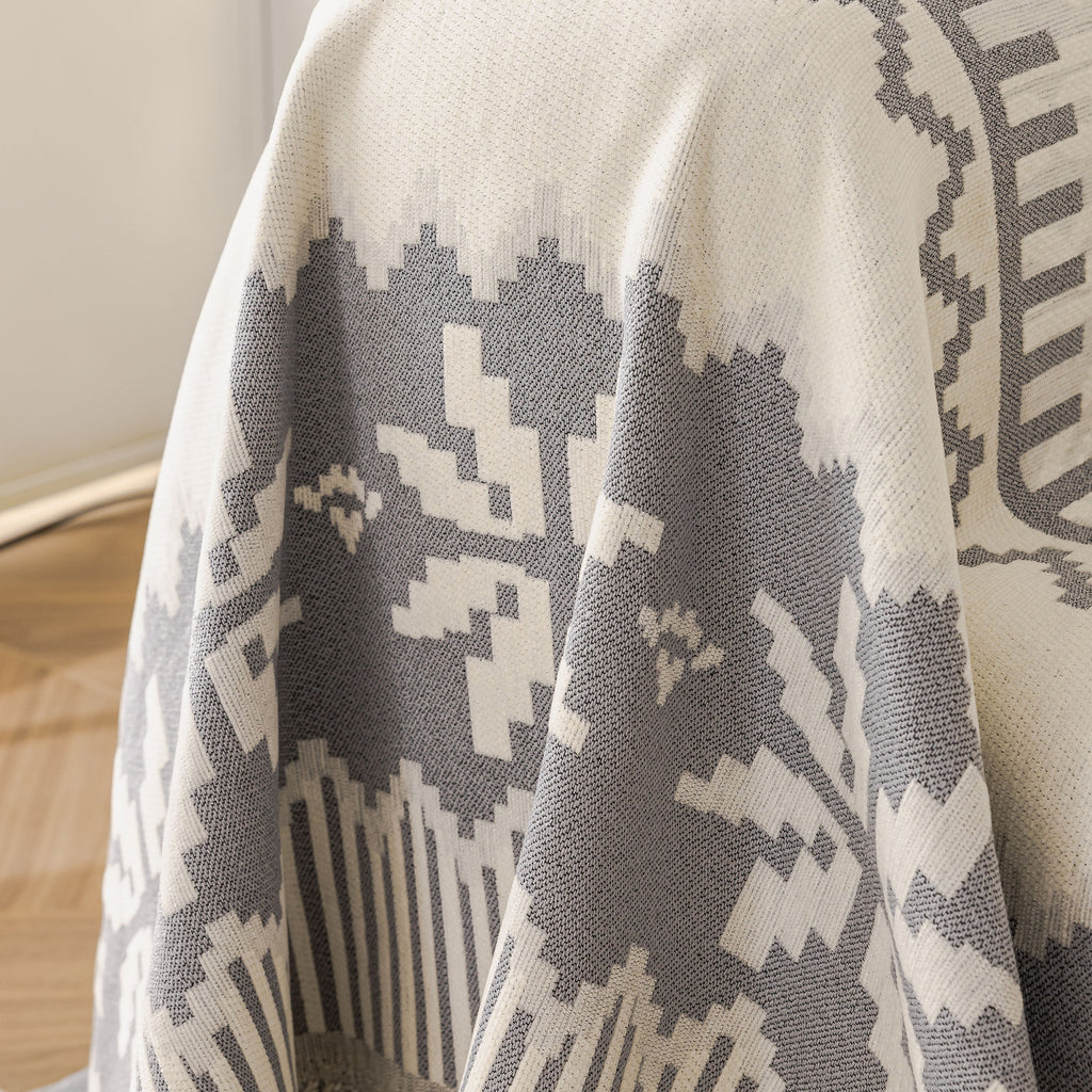 Thick Jacquard Couch Cover for Sectional Sofas, Cozy Washable Sofa Cover Throw Blanket