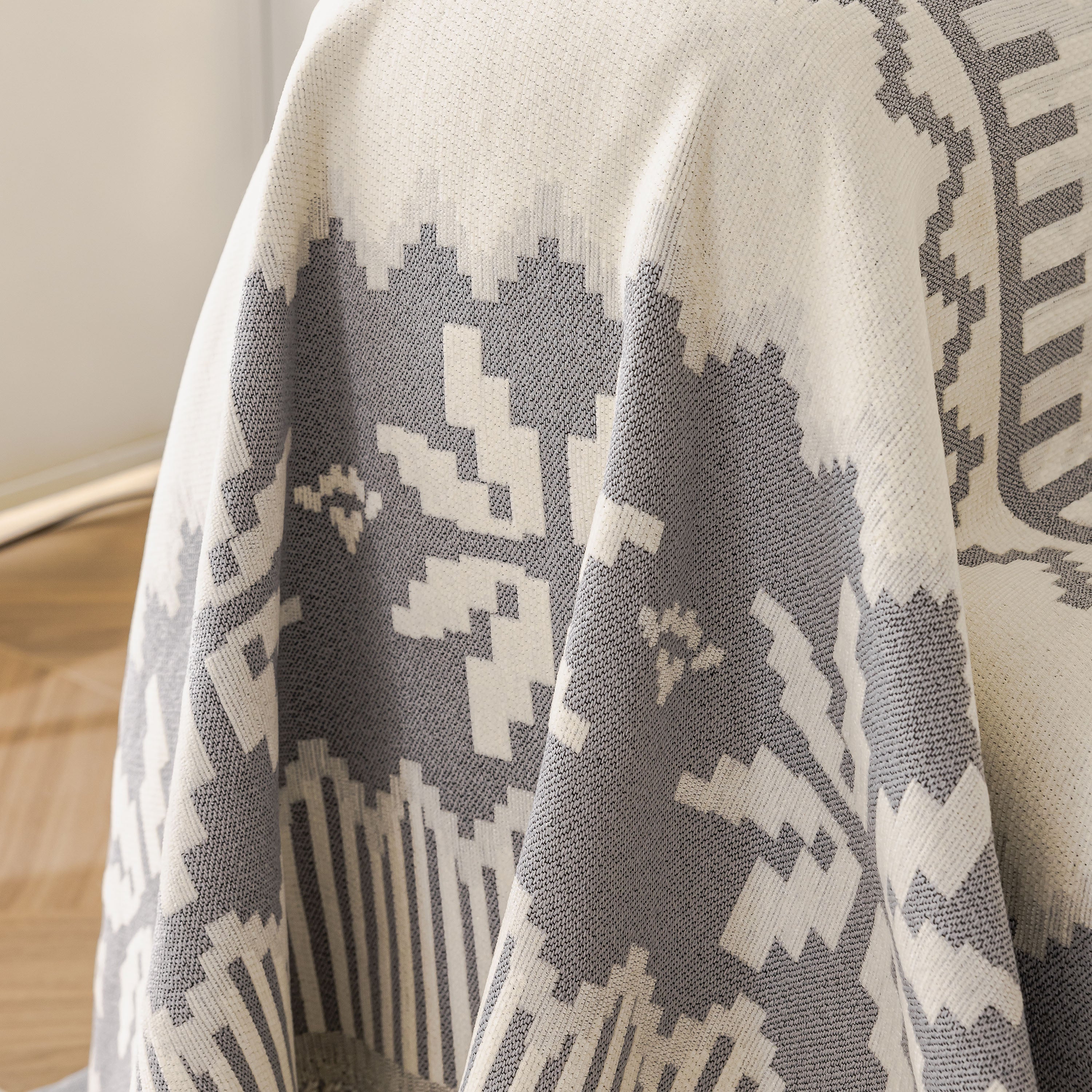 Thick Jacquard Couch Cover for Sectional Sofas, Cozy Washable Sofa Cover Throw Blanket
