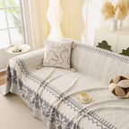 Thick Jacquard Couch Cover for Sectional Sofas, Cozy Washable Sofa Cover Throw Blanket